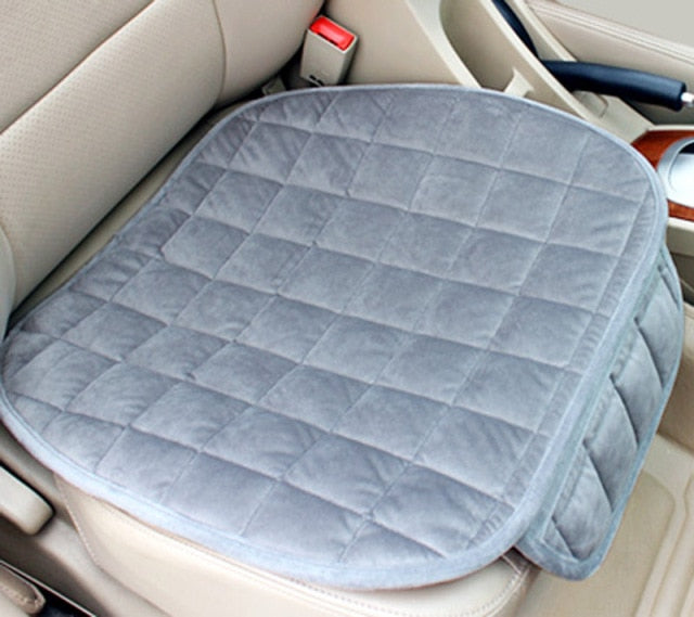 Car Seat Cover Front Rear Flocking Cloth Cushion Non Slide Winter Auto Protector Mat Pad Keep Warm Universal Fit Truck Suv Van