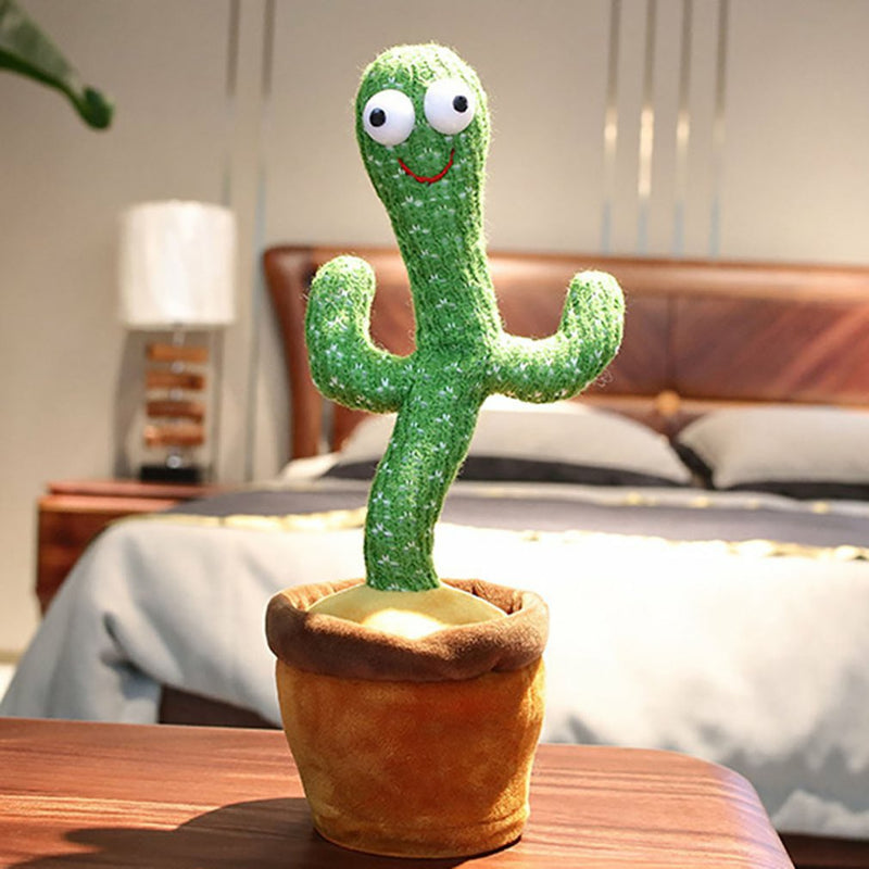 Dancing Cactus Toy, Funny Talking Cactus Plush, Singing tiktok doll, mimicking twisting repeating