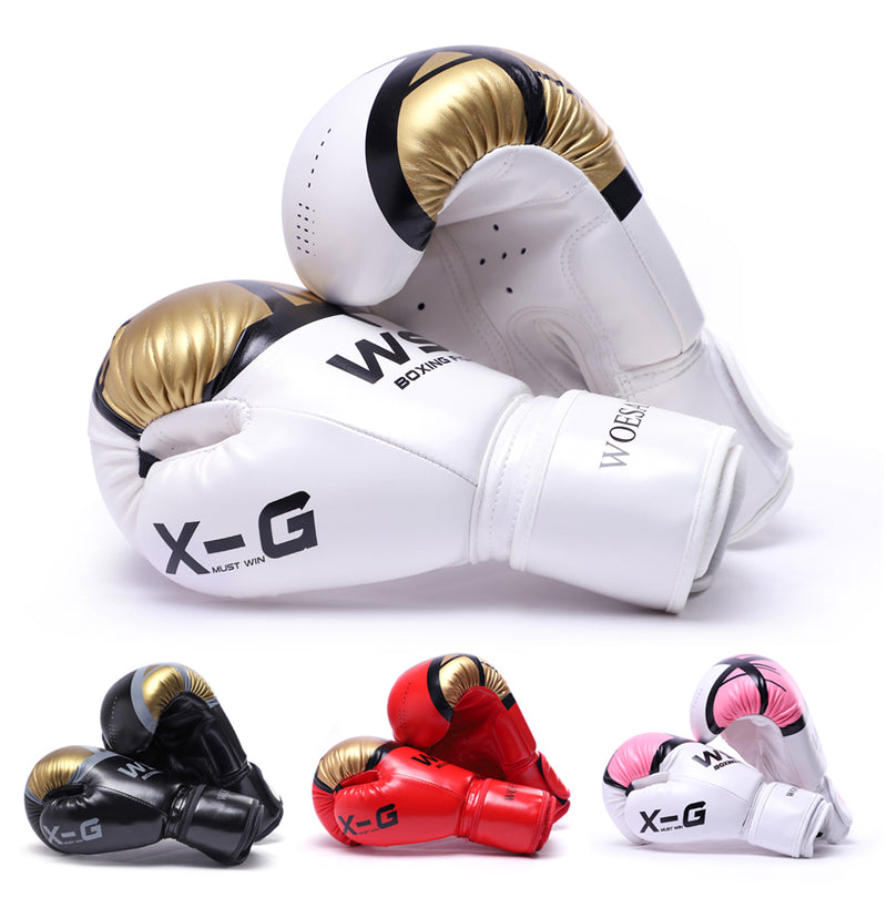 Boxing Gloves for Training, Fighting Punching Gloves For Men, Kids, Youth & Women (4-12)oz. white, pink, red, black.