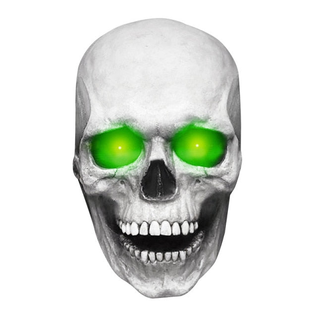 Halloween Full Head Skull Mask - Movable Jaw Mask, Scary Halloween Mask Custom, human skull mask
