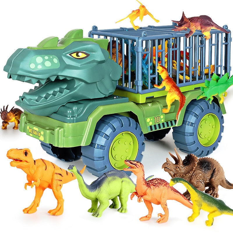 Oversized Dinosaur Zoo Truck Transport Set
