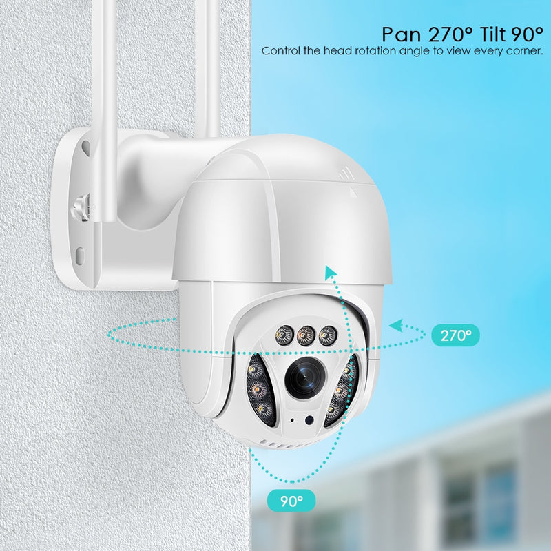 360 Wifi IP Camera Outdoor 5MP/3MP Ai Human Detection Auto Tracking PTZ Camera 1080P Night Vision Home Security CCTV Cam