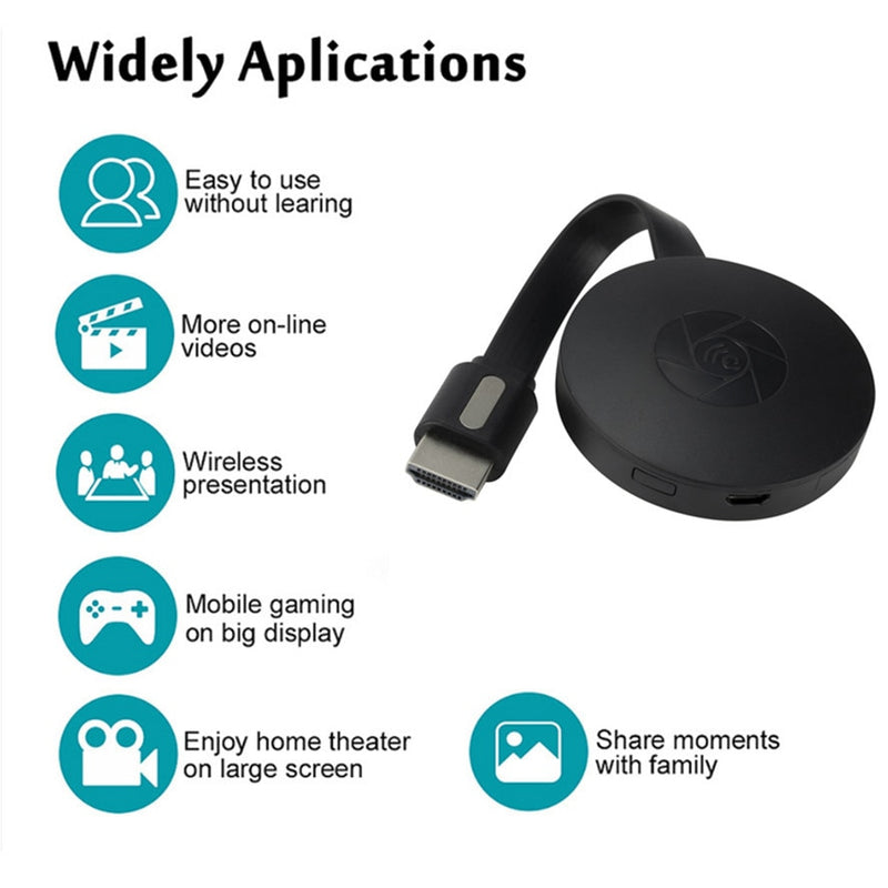 Ultimate HDMI Wireless Display Receiver, WiFi Dongle TV Stick, 1080P 4K Display, Phone Cast, for iOS/Android Chromecast YouTube