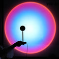 Sunset Lamp - RGB 16 Colors APP Remote Control Atmosphere Projection Led Night Light Rainbow For Home Bedroom Tiktok Background Decoration