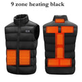 Heat Vest Unisex Warming Heated Vest Jacket Heated Black Battery, Blue, Black, Red
