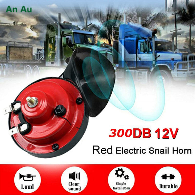 300DB Super Train Horn For Trucks, Loud Scary Snail Horn SUV Car-Boat Motorcycles Bike 12V Vehicle Universal For Cars Big Bad Man