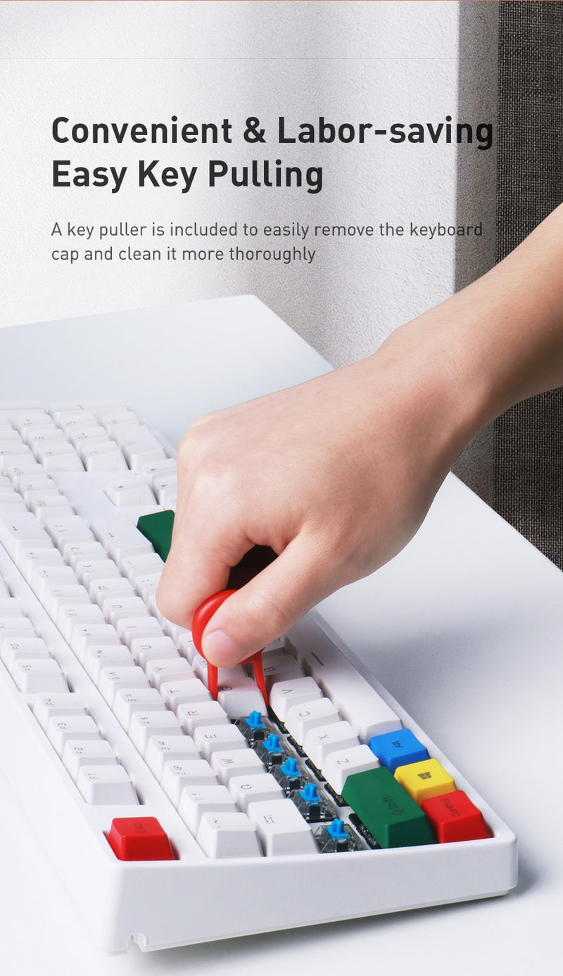 5 in 1 Keyboard & Earphone Cleaning Soft Brush Cleaner With Keycap Puller/Remover Dust & dirt Cleaner