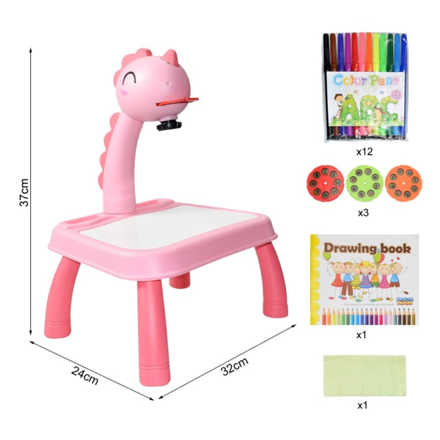 Children Led Projector Art Drawing sketcher Table Kids Painting Board Desk Led Projector Painting Tracing Drawing Table Toys