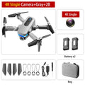 Mini RC Drone 4K HD Dual Camera Dron 1080P WiFi Fpv Foldable Quadcopter Real-Time Transmission Helicopter Toy Children Kid Gift