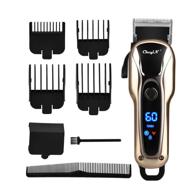 3 Hair Clippers for Men & Professional Barbers Gold Set Cordless Hair Trimmers