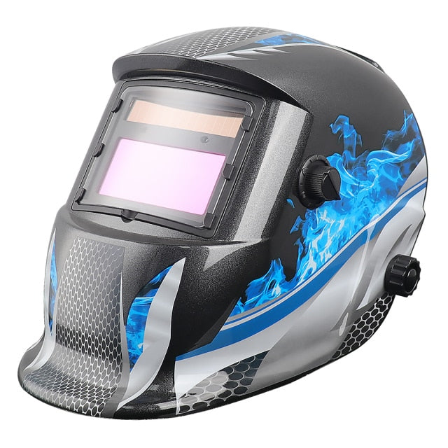 Auto Darkening Welding Helmet Skull Drawing Shield Solar Powered For Mig Mag Tig Elctrode Mask Protecte