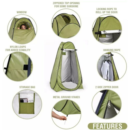 Instant POP UP Privacy Tent, Toilet & Shower Camping Tent