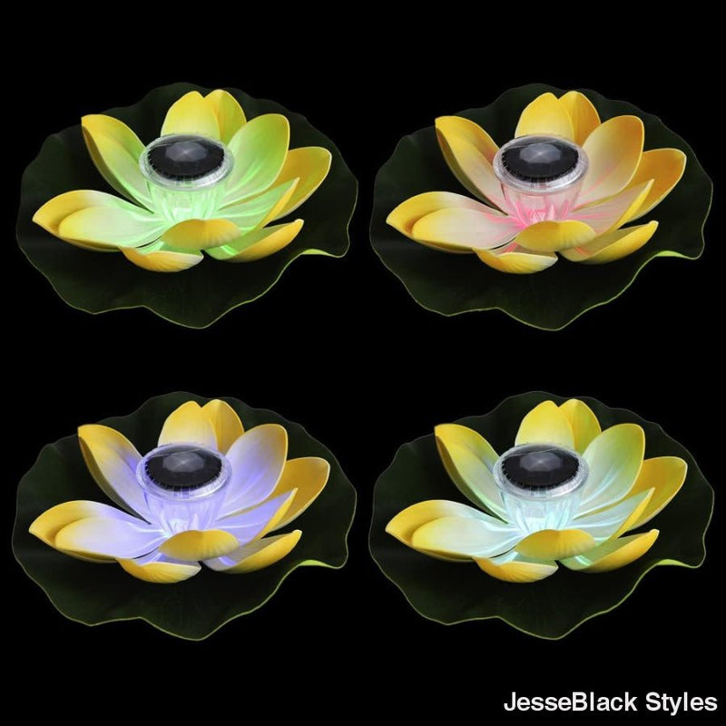 Solar Powered floating Flower Lights