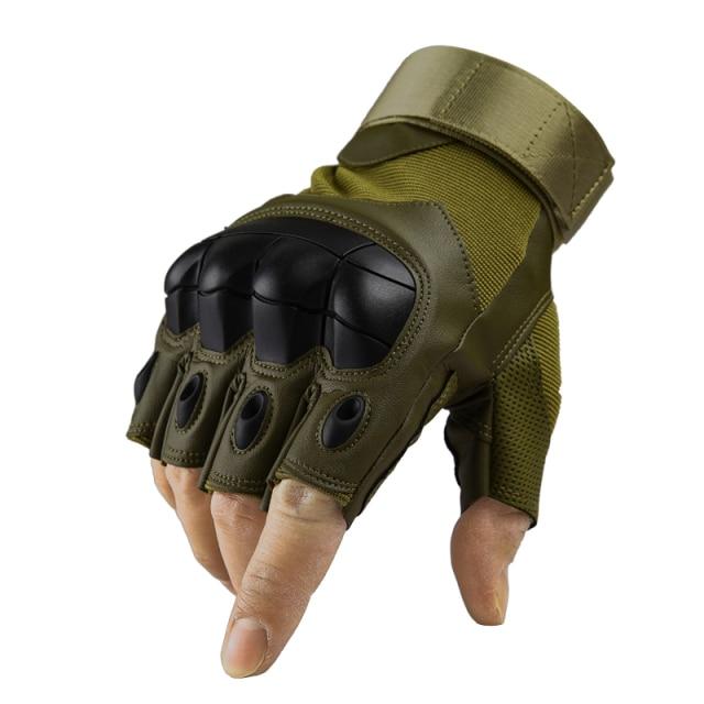 INDESTRUCTIBLE Gloves, Army Military Tactical Sap Gloves ScreenTouch; Motorcycle, Brown, Black, Green, Fullfinger/Less