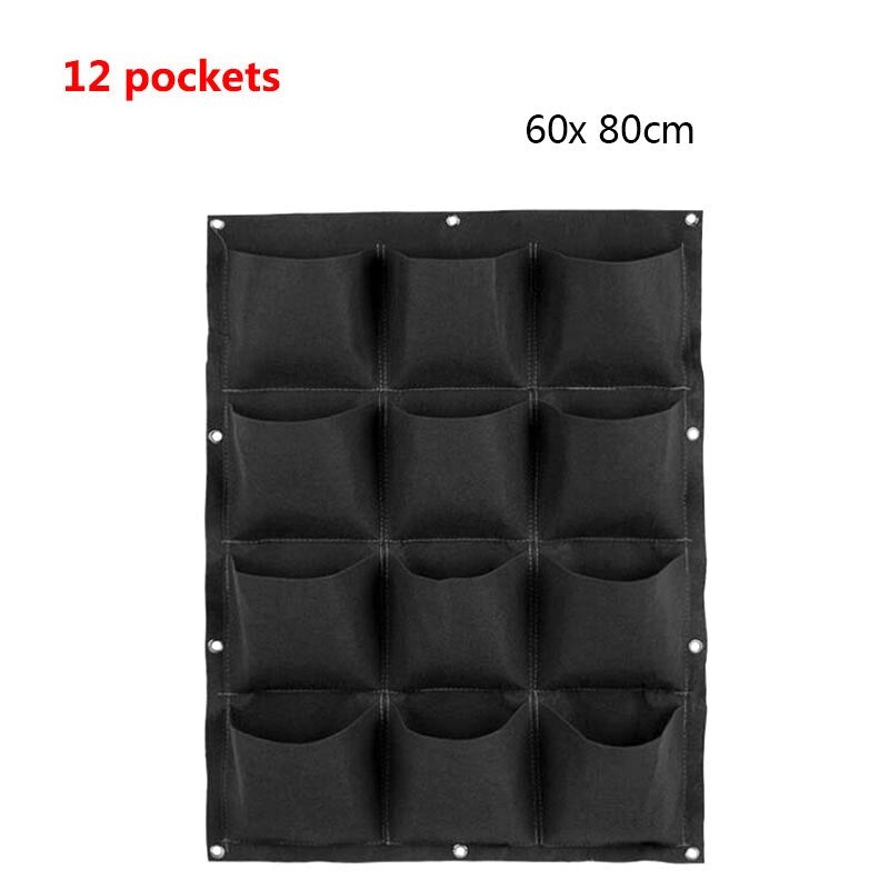 Wall Hanging Planter Pockets  - Modern Flower Pots with Hanging Holes, Vertical Garden Pots for Indoor