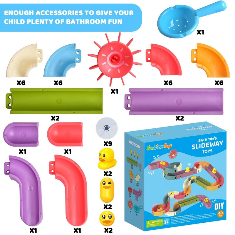 Water Slide Bathtub Toys for Toddlers, Baby Shower Party Gift